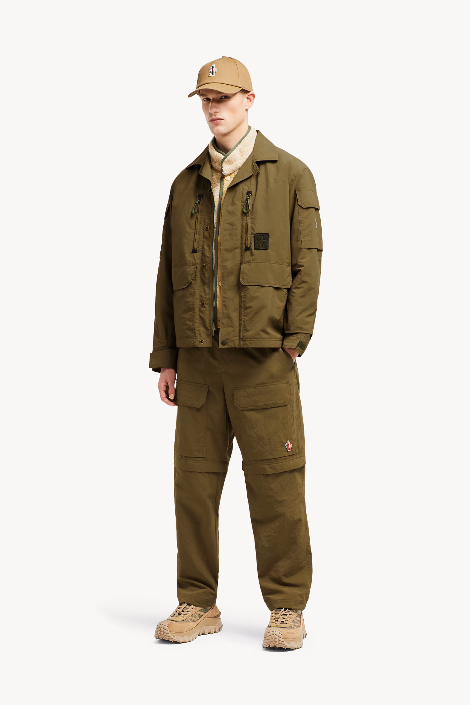 Pantalones cargo 2 en 1 Hombre Caqui Moncler 0